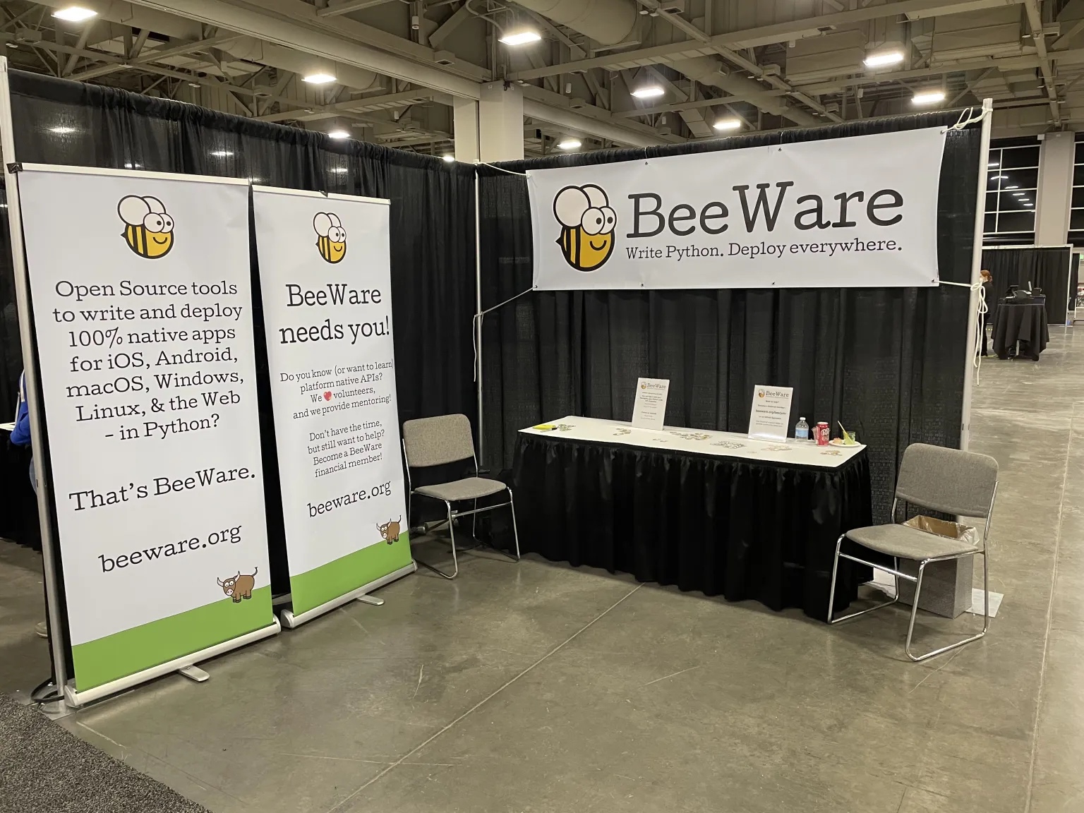 The Beeware Booth at PyCon US