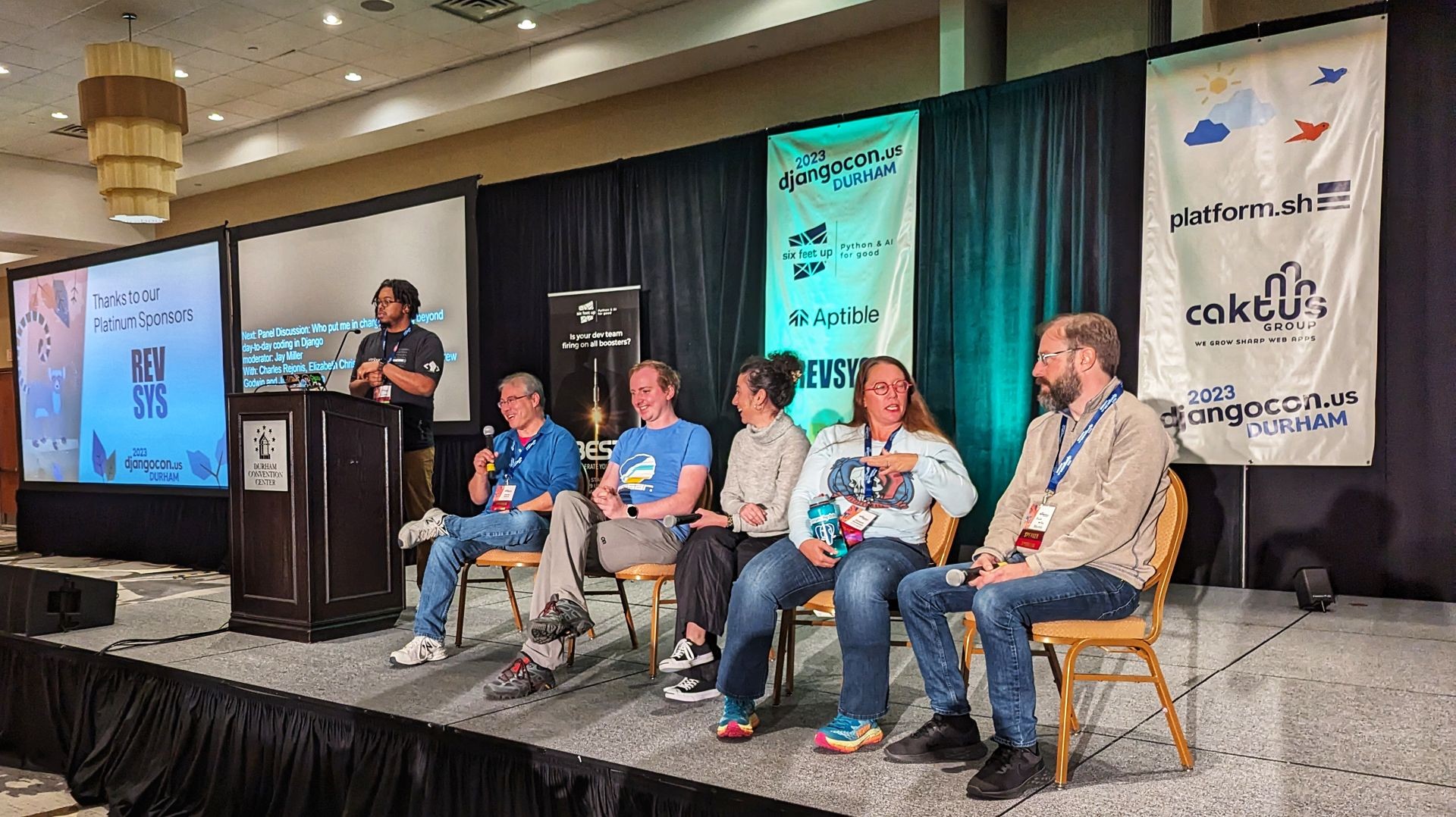 Jay Leading at Panel for DjangoConUS 2023