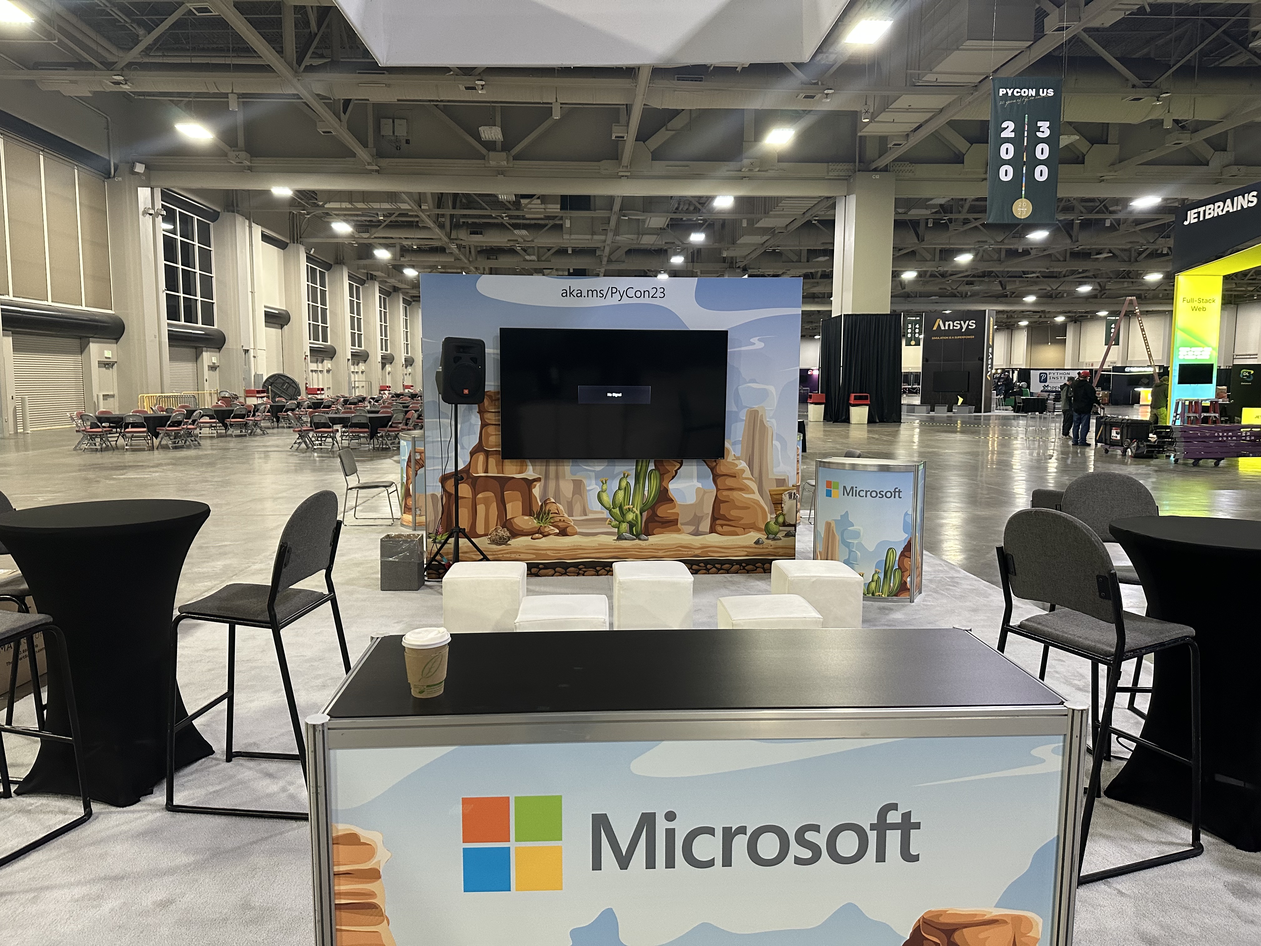 The Microsoft Booth Pre-PyCon