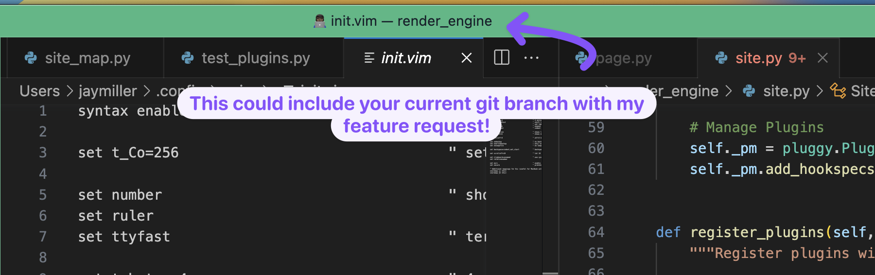 VS Code Feature Request